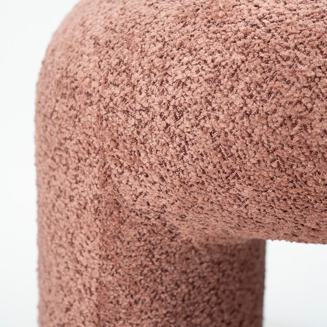 Polster Hocker Sahi Bouclé Terrakotta - By Boo - DesignWe.Love