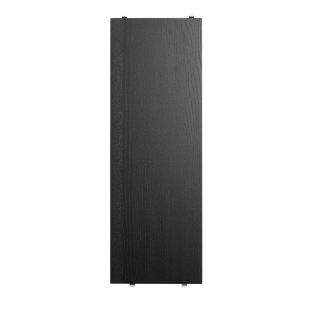 Regalboden 3er Set 58x20cm Esche schwarz gebeizt – String Furniture