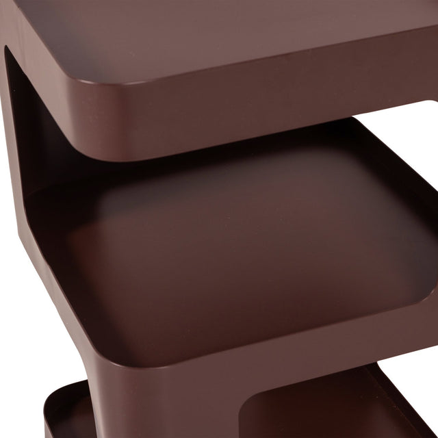 Riv Beistelltisch Space Age braun - Woood - DesignWe.Love