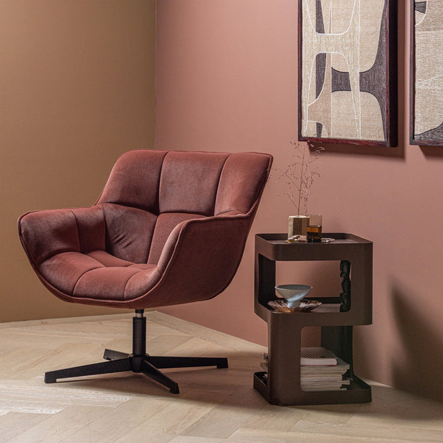 Riv Beistelltisch Space Age braun - Woood - DesignWe.Love