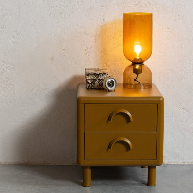 Rune Kommode/Nachttisch mit Schubladen Ocker - Woood - DesignWe.Love