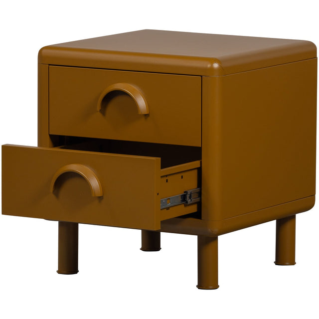 Rune Kommode/Nachttisch mit Schubladen Ocker - Woood - DesignWe.Love