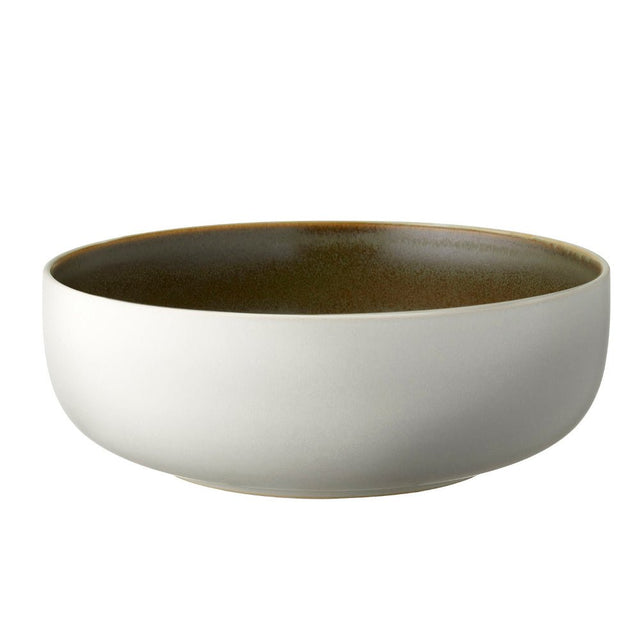 Salatschüssel Ø 25 cm Matte White/Matte Moss - Studio Round North - DesignWe.Love