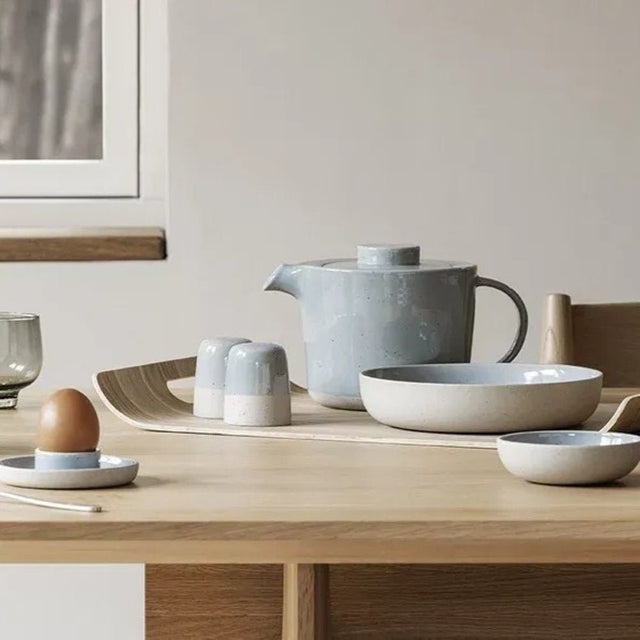 Salz - und Pfefferstreuer aus Keramik SABLO Stone - blomus - DesignWe.Love