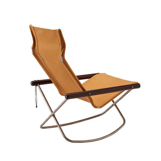 Nychair X Rocking Schaukelstuhl Camel Dunkelbraun – designwe.love