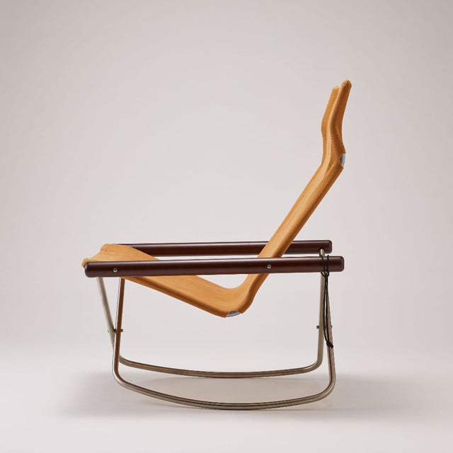 Nychair X Rocking Schaukelstuhl Camel Dunkelbraun – designwe.love