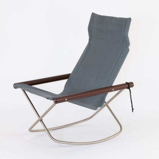 Nychair X Rocking Schaukelstuhl Grau Dunkelbraun – designwe.love