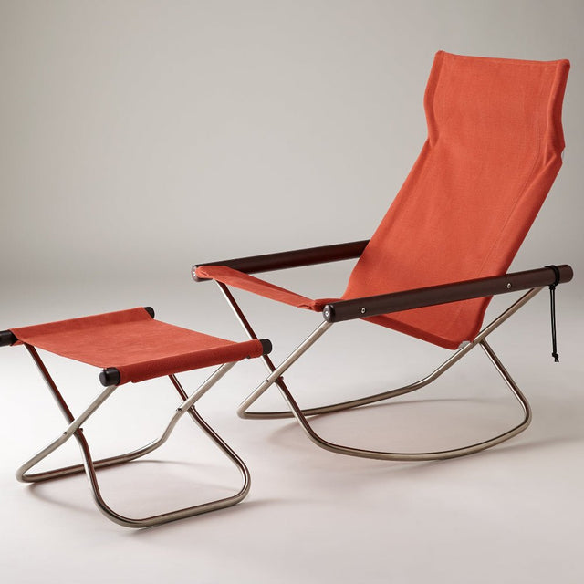 Nychair X Rocking Schaukelstuhl Terracotta Dunkelbraun – designwe.love