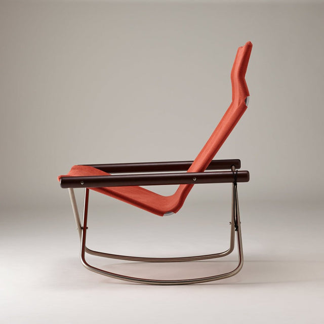 Nychair X Rocking Schaukelstuhl Terracotta Dunkelbraun – designwe.love