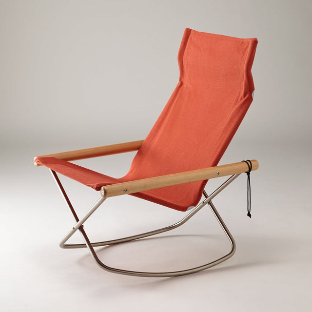 Nychair X Rocking Schaukelstuhl Terracotta Natur – designwe.love