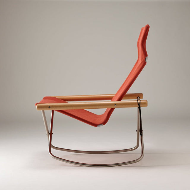Nychair X Rocking Schaukelstuhl Terracotta Natur – designwe.love