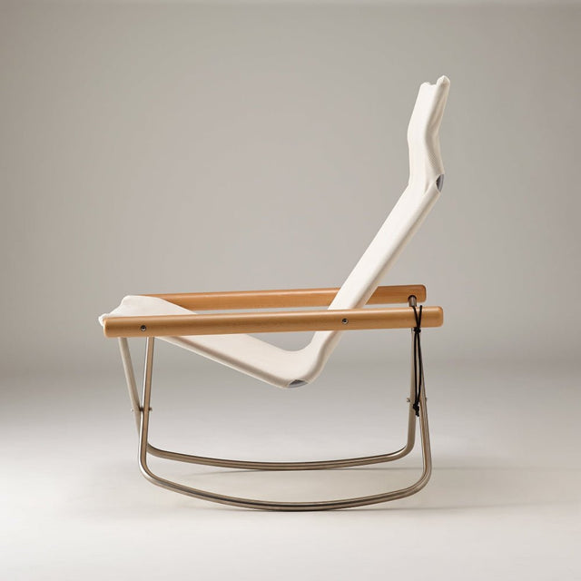 Nychair X Rocking Schaukelstuhl Weiß Natur – designwe.love