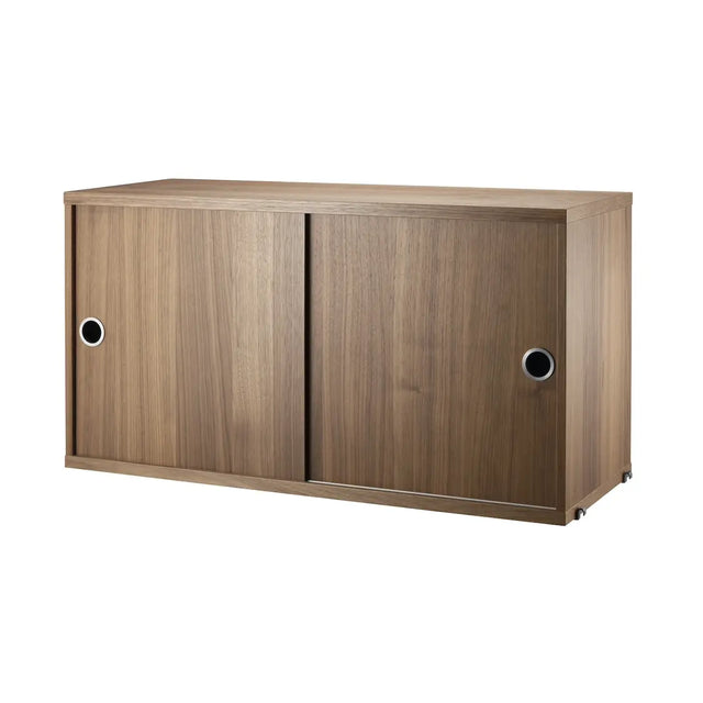 Schrank mit Schiebetüren 78x30cm Walnuss – String Furniture