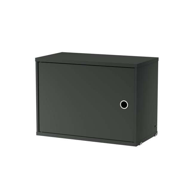 Schrank mit Schwenktür 58x30cm Dunkelgrau – String Furniture
