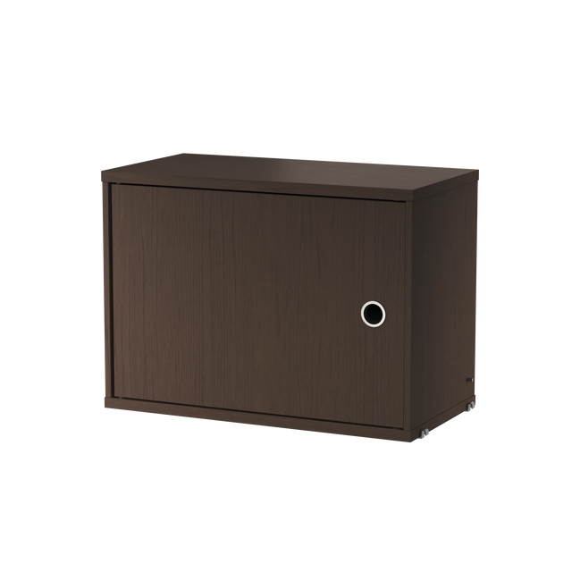 Schrank mit Schwenktür 58x30cm Eiche dunkelbraun – String Furniture