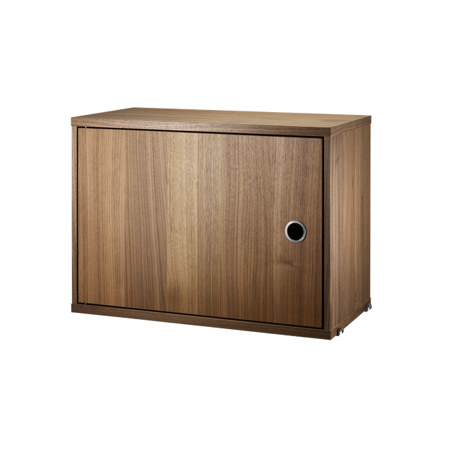 Schrank mit Schwenktür 58x30cm Walnuss – String Furniture
