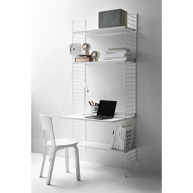 Schreibtisch Set weiß/weiß Home Office – String Furniture Regalsystem