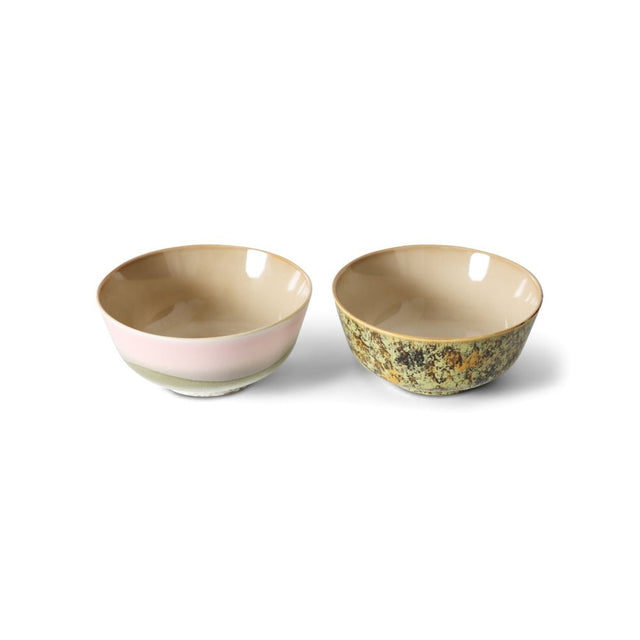 Schüsseln 2er - Set Ascend - 70s Ceramics - HK Living - DesignWe.Love
