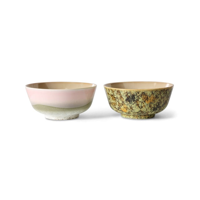 Schüsseln 2er - Set Ascend - 70s Ceramics - HK Living - DesignWe.Love