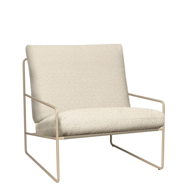 Sessel Desert 1 - Sitzer Pure Bouclé/Cashmere Outdoor - ferm LIVING - DesignWe.Love