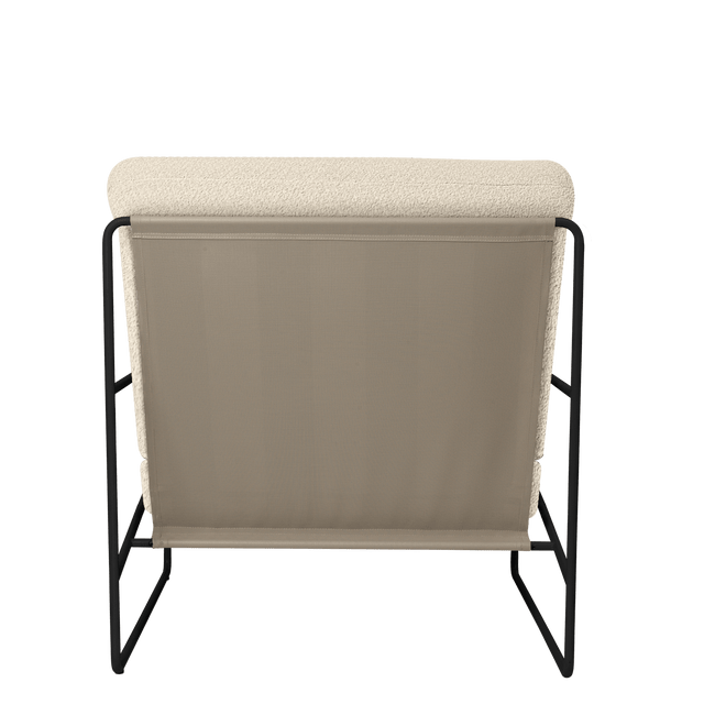 Sessel Desert 1 - Sitzer Pure Bouclé/Schwarz Outdoor - ferm LIVING - DesignWe.Love
