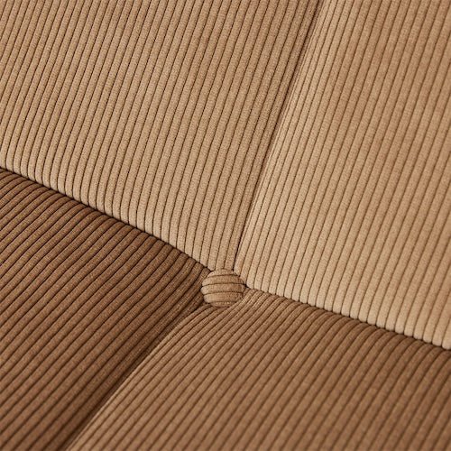 Sessel Lazy Lounge Chair Corduroy Rib Braun - HK Living - DesignWe.Love