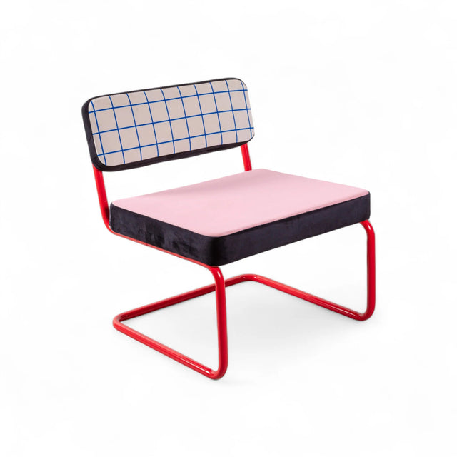 Sessel Super - Loungechair Blue Grid - Seletti - DesignWe.Love