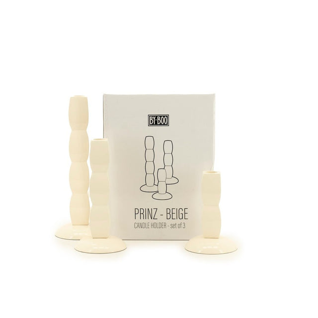 Set Kerzenhalter Prinz beige - By - Boo - DesignWe.Love