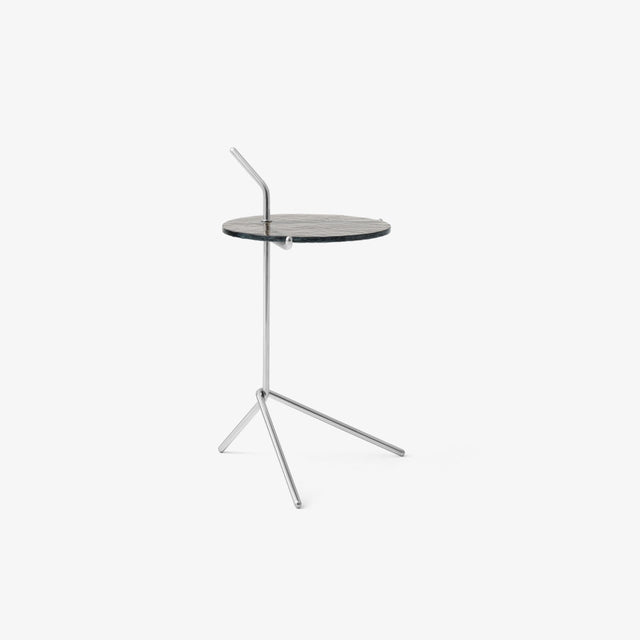 SH9 Halten Beistelltisch Edelstahl/Smoked Glass - &Tradition - DesignWe.Love