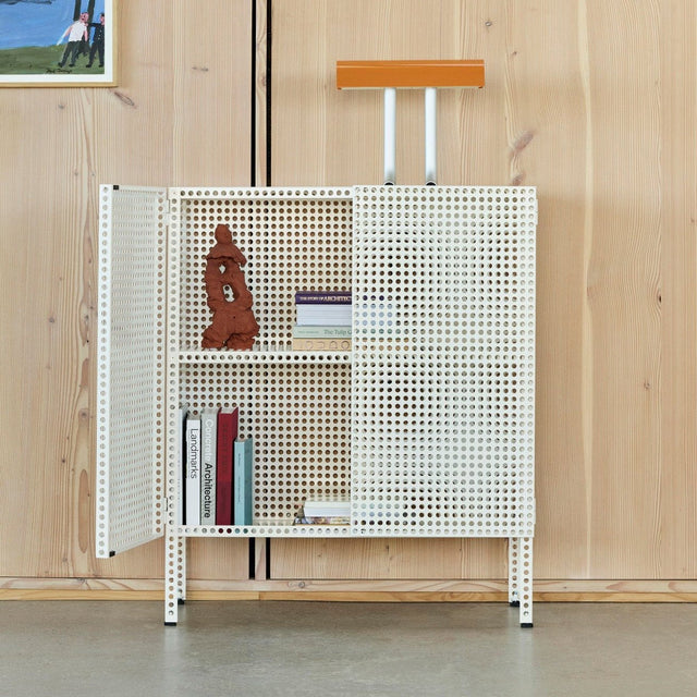 Sideboard Perforated Cabinet Floor Medium Eggshell - HAY - DesignWe.Love