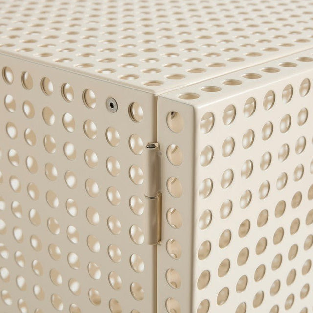 Sideboard Perforated Cabinet Floor Medium Eggshell - HAY - DesignWe.Love