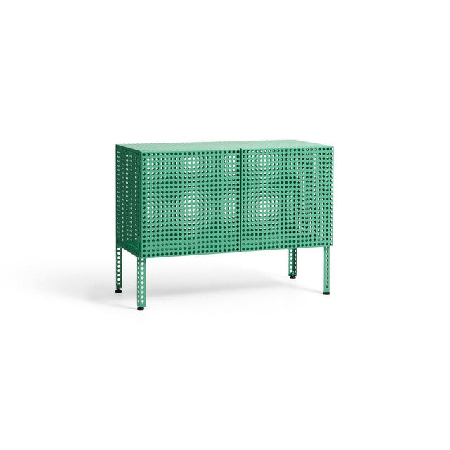 Sideboard Perforated Cabinet Floor Small Soft Jade - HAY - DesignWe.Love