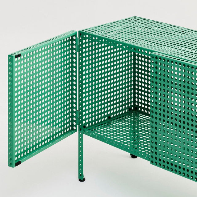 Sideboard Perforated Cabinet Floor Small Soft Jade - HAY - DesignWe.Love