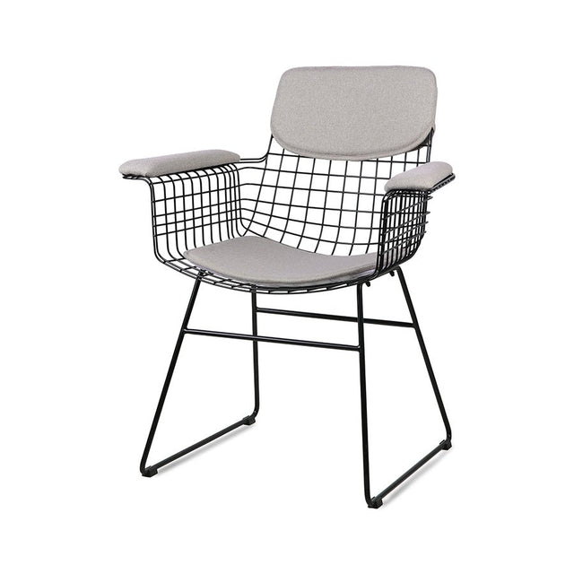 Sitzbezug für Wire Chair mit Armlehnen Pebble - HK Living - DesignWe.Love