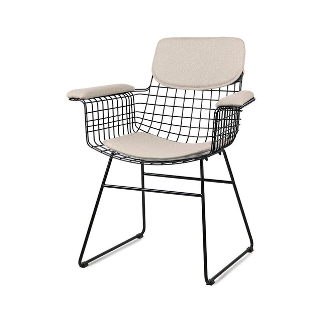 Sitzbezug für Wire Chair mit Armlehnen Sand - HK Living - DesignWe.Love