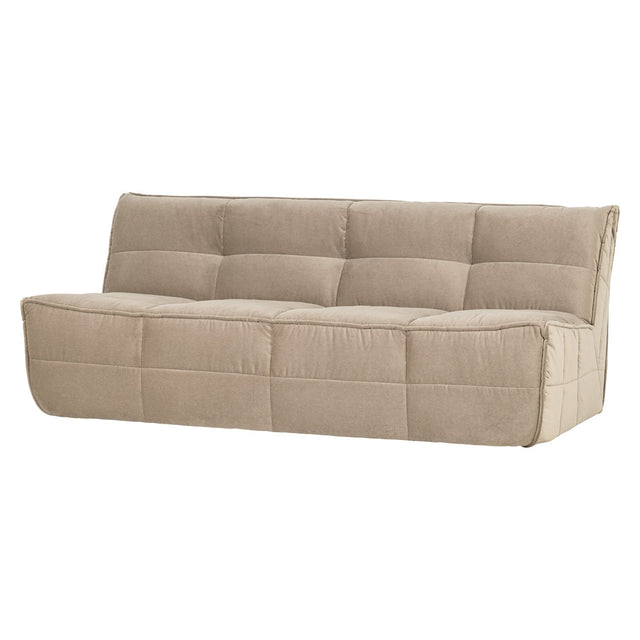 Sofa 3 - Sitzer Cluster Samt beige - VT Wonen - DesignWe.Love
