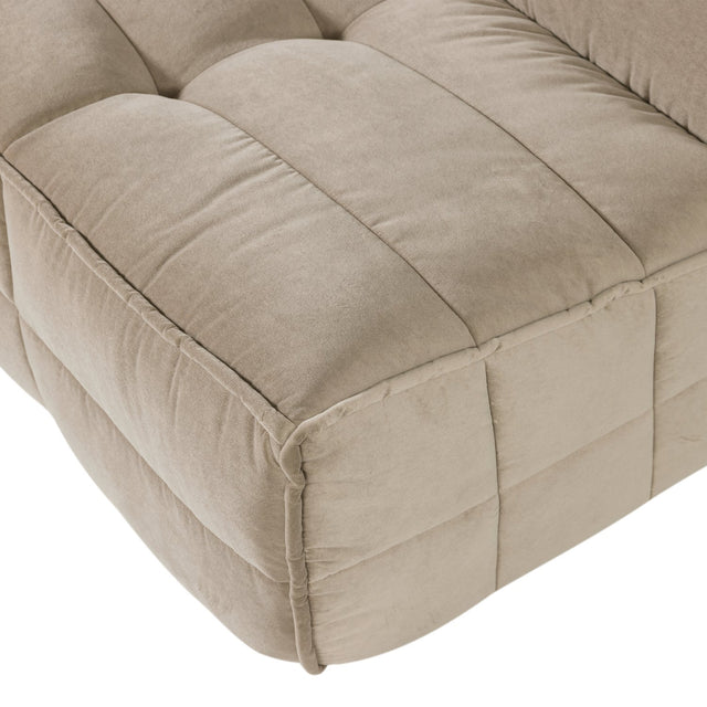 Sofa 3 - Sitzer Cluster Samt beige - VT Wonen - DesignWe.Love