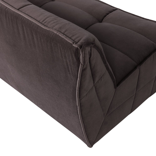 Sofa 3 - Sitzer Cluster Samt Dark Chocolate - VT Wonen - DesignWe.Love