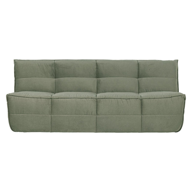 Sofa 3 - Sitzer Cluster Samt Pistaziengrün - VT Wonen - DesignWe.Love