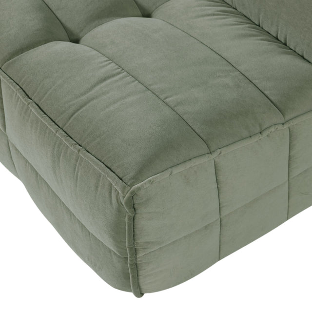 Sofa 3 - Sitzer Cluster Samt Pistaziengrün - VT Wonen - DesignWe.Love