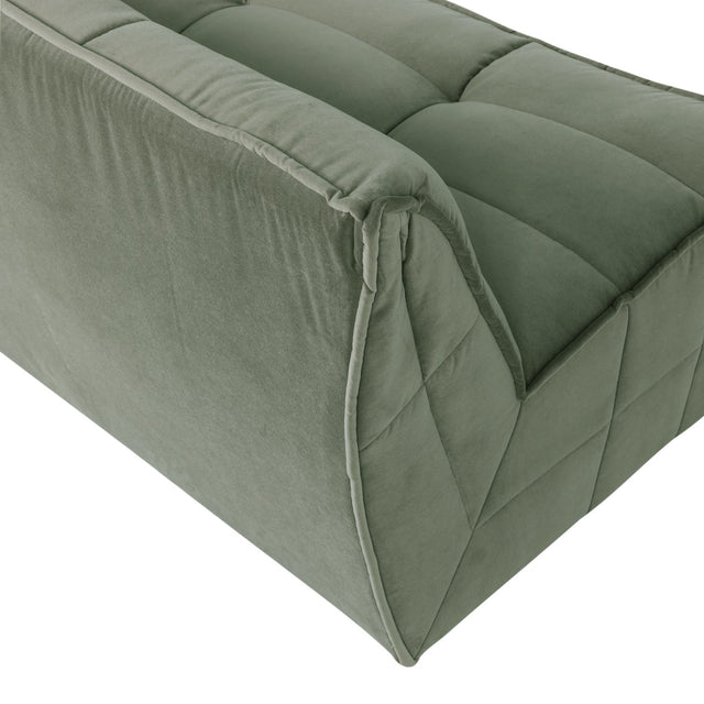 Sofa 3 - Sitzer Cluster Samt Pistaziengrün - VT Wonen - DesignWe.Love