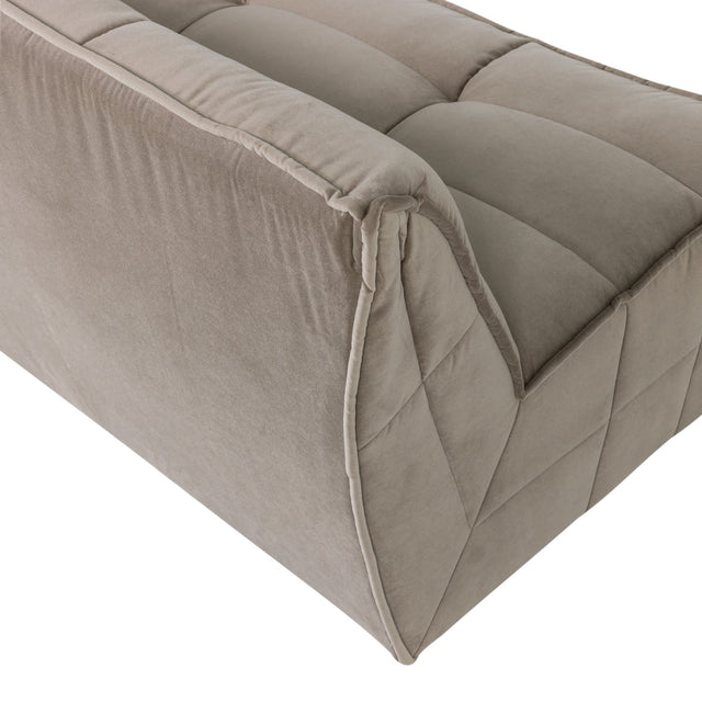 Sofa 3 - Sitzer Cluster Samt Taupe - VT Wonen - DesignWe.Love