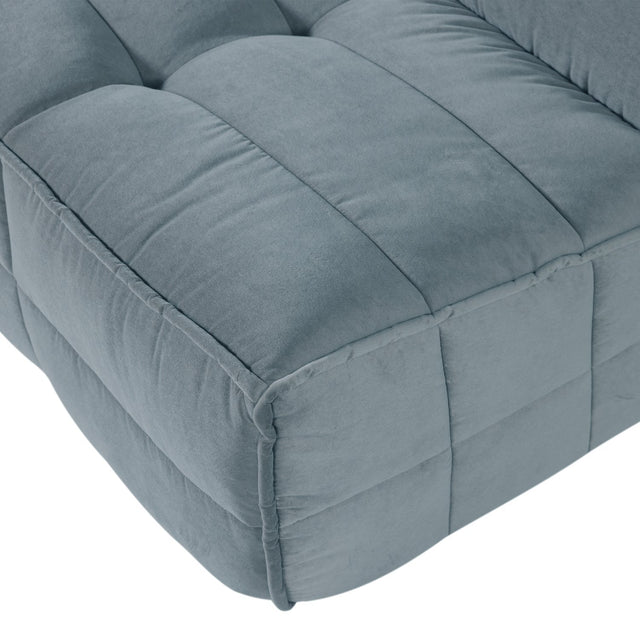 Sofa 3 - Sitzer Cluster Samt Türkisblau - VT Wonen - DesignWe.Love