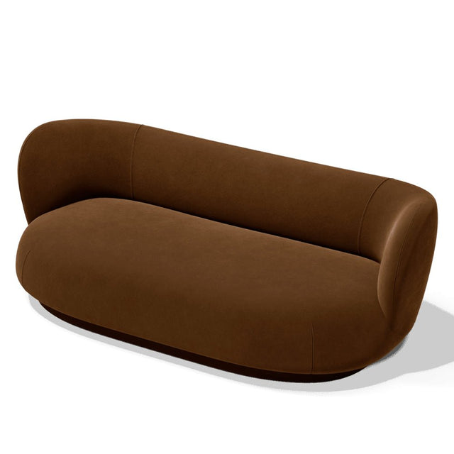 Sofa Rico Lounger, Rich Velvet, Soft Brown - ferm LIVING - DesignWe.Love