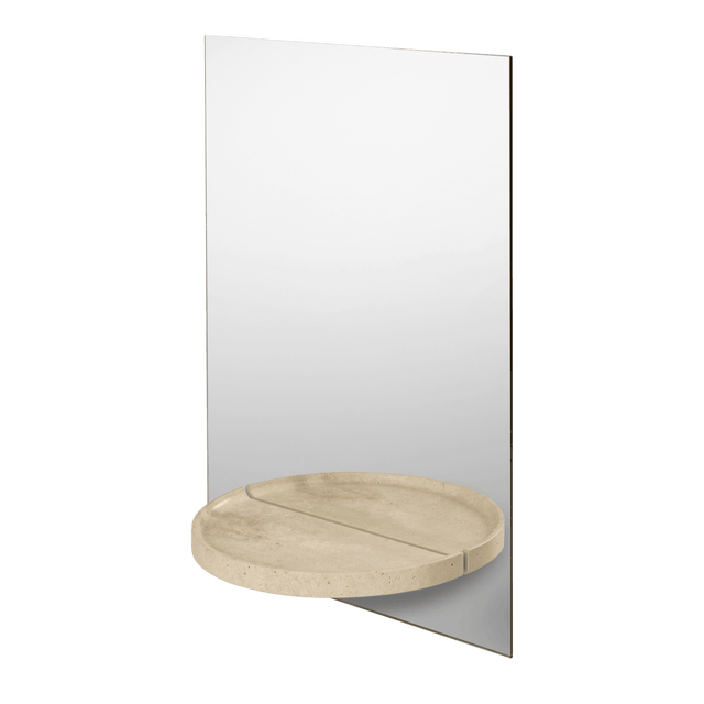 Spiegel Symmetry Travertin - ferm LIVING - DesignWe.Love