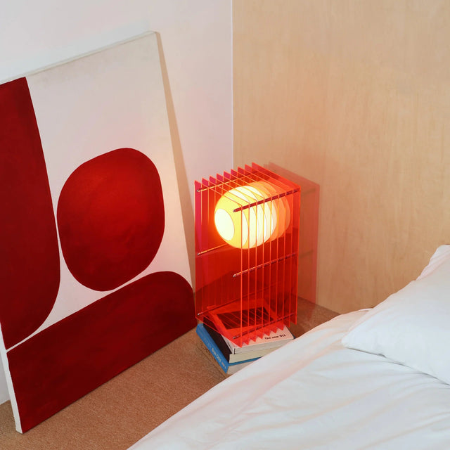 Stehleuchte Lớp Small Rectangle in Electric Pink - Bang - DesignWe.Love