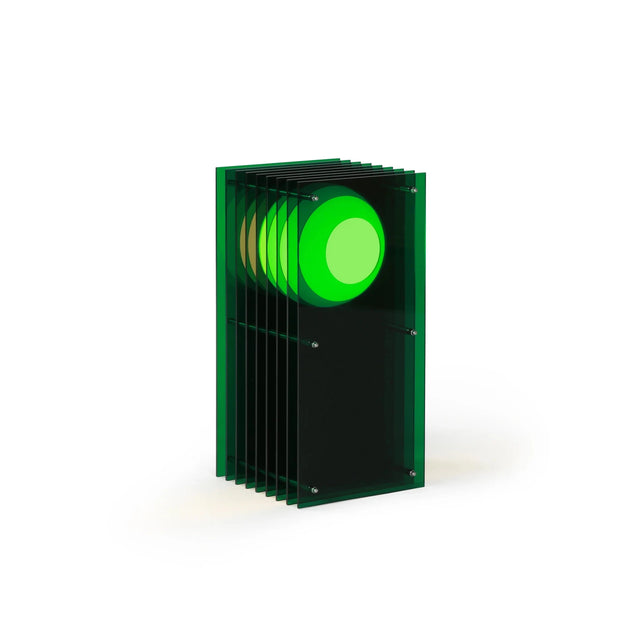 Stehleuchte Lớp Small Rectangle in Green Acrylic - Bang - DesignWe.Love