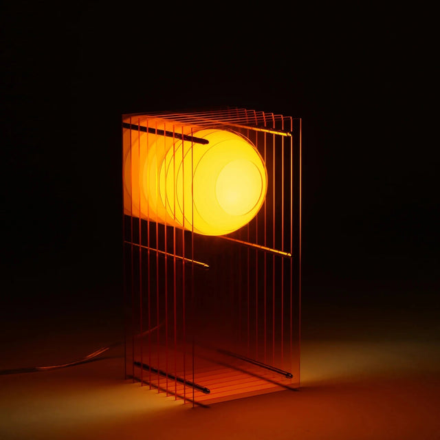 Stehleuchte Lớp Small Rectangle in Orange Acrylic - Bang - DesignWe.Love