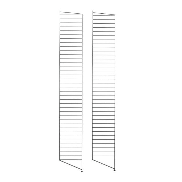String Furniture Regalsystem Bodenleiter 2er Set Schwarz
