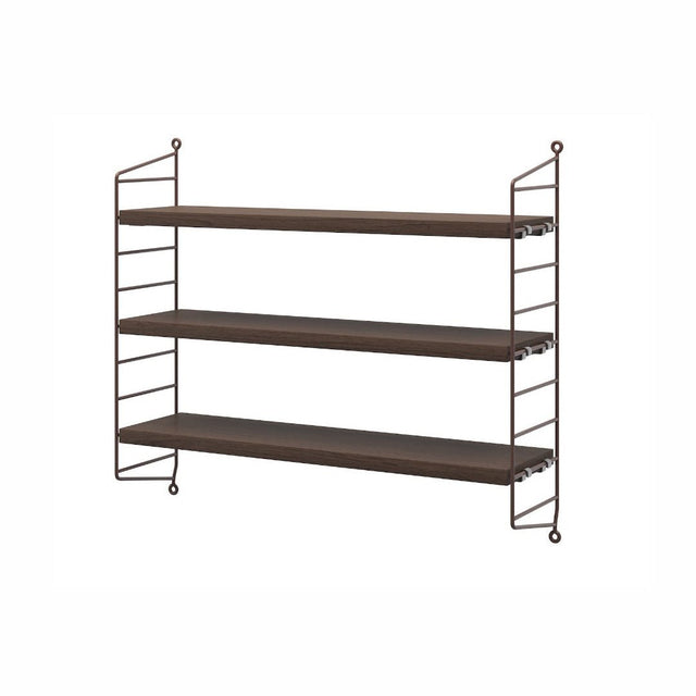 String Pocket Wandregal Eiche Dunkel - String Furniture - DesignWe.Love